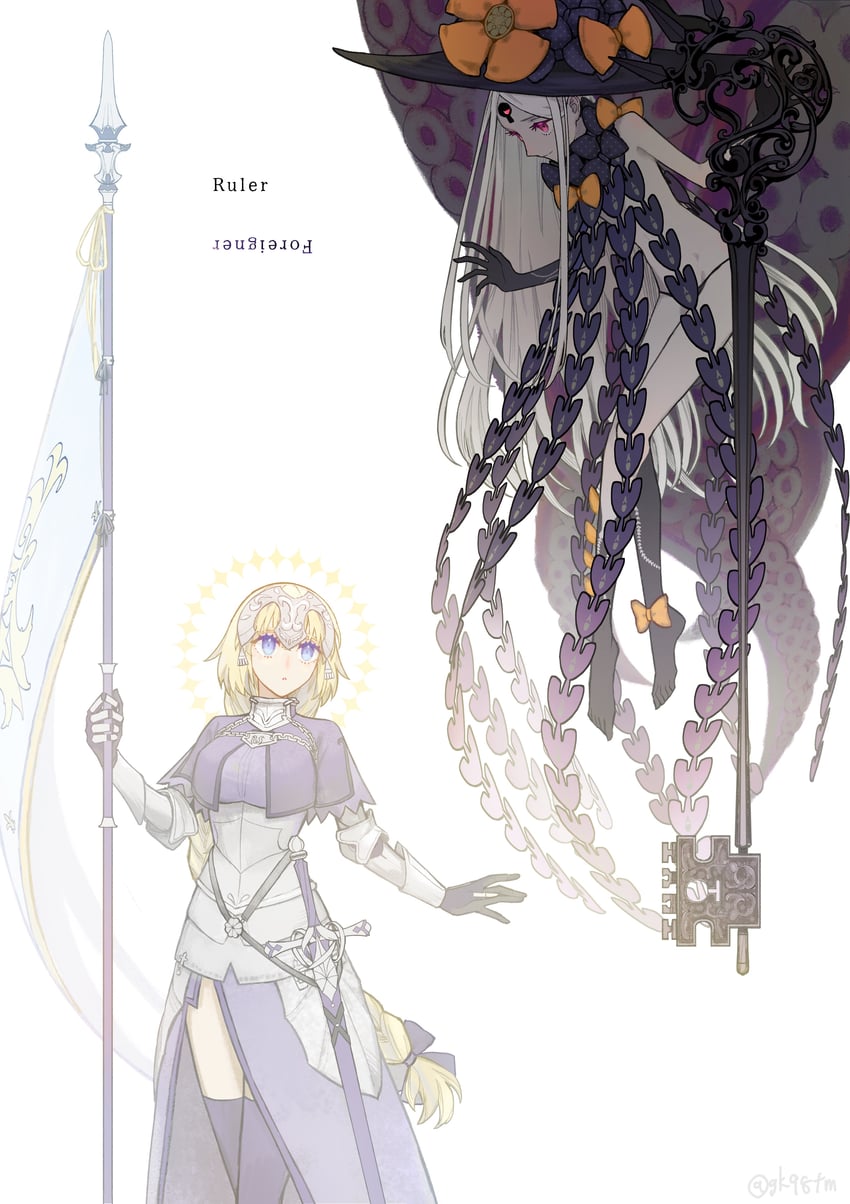 abigail williams and jeanne d'arc (fate and 1 more) drawn by gk98tm