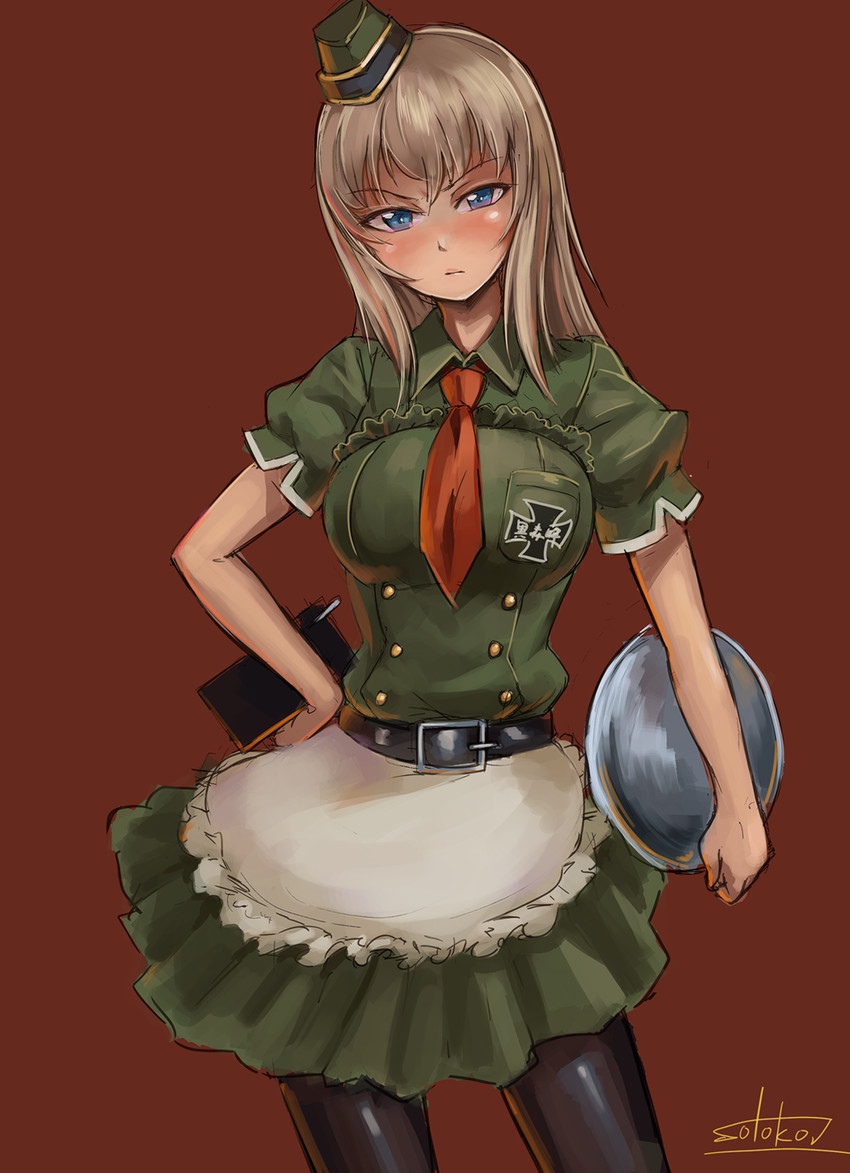 itsumi erika (girls und panzer) drawn by solokov_(okb-999)