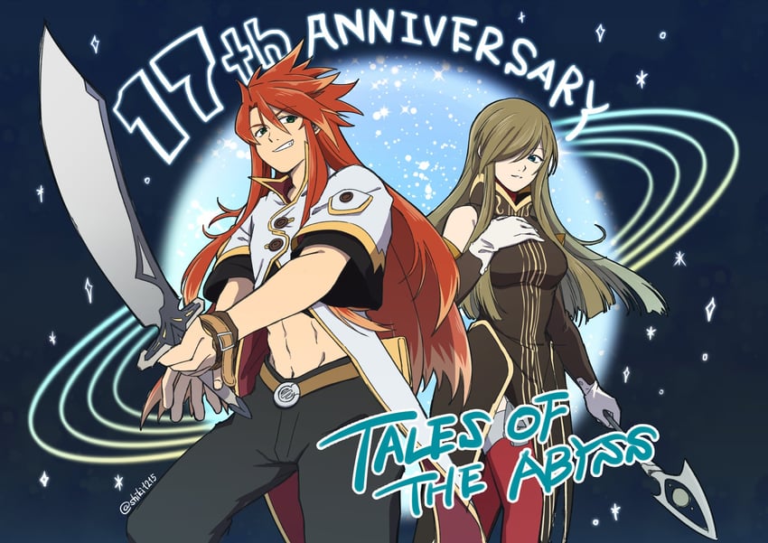 tear grants and luke fon fabre (tales of and 1 more) drawn by shiki_123