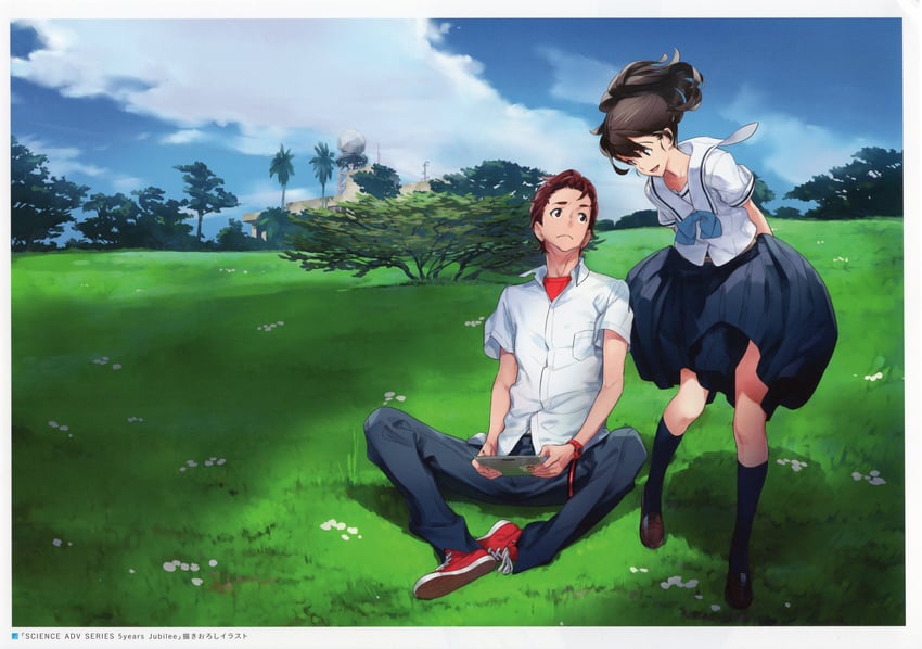 senomiya akiho and yashio kaito (robotics;notes and 1 more) drawn by fukuda_tomonori