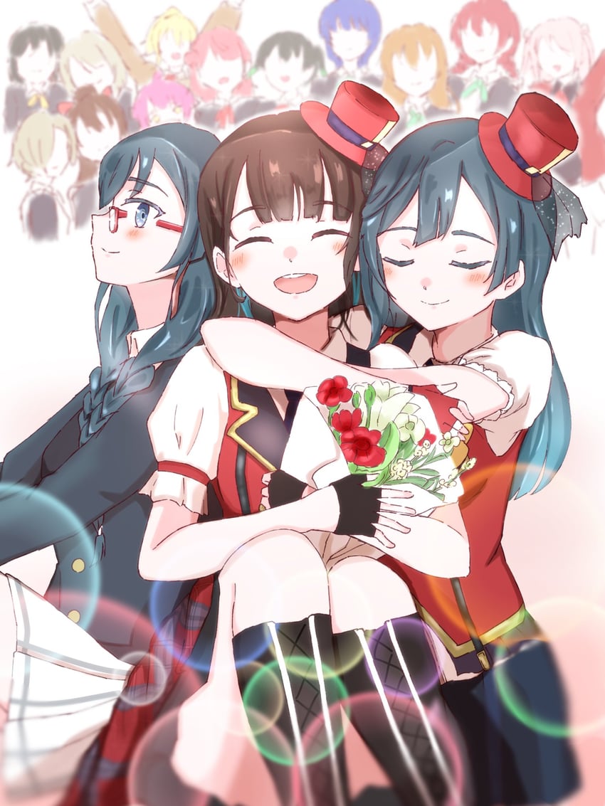 yuki setsuna, uehara ayumu, takasaki yu, osaka shizuku, tennoji rina, and 10 more (love live! and 1 more) drawn by rakk27606689