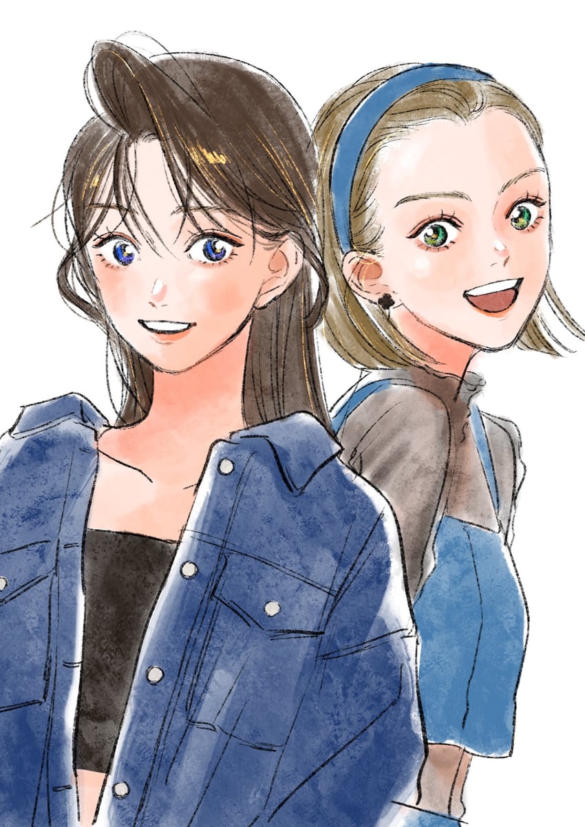mouri ran and suzuki sonoko (meitantei conan) drawn by tronc