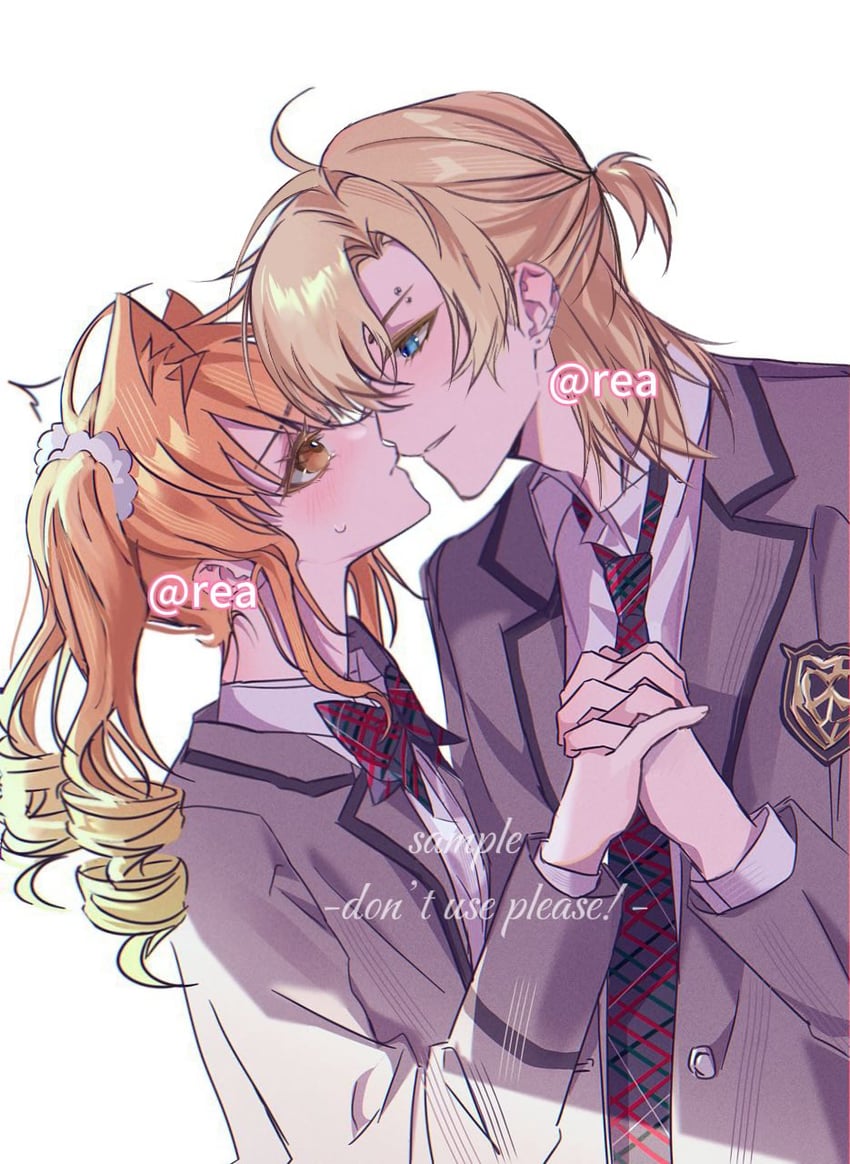 player character and whitney (degrees of lewdity) drawn by rea_azerra