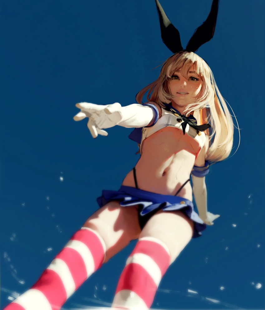 shimakaze (kantai collection) drawn by diathorn