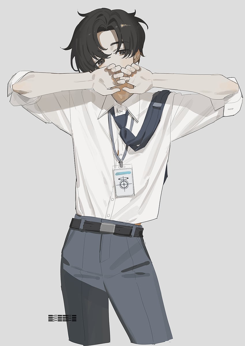 sensei (blue archive and 1 more) drawn by mumukyabi
