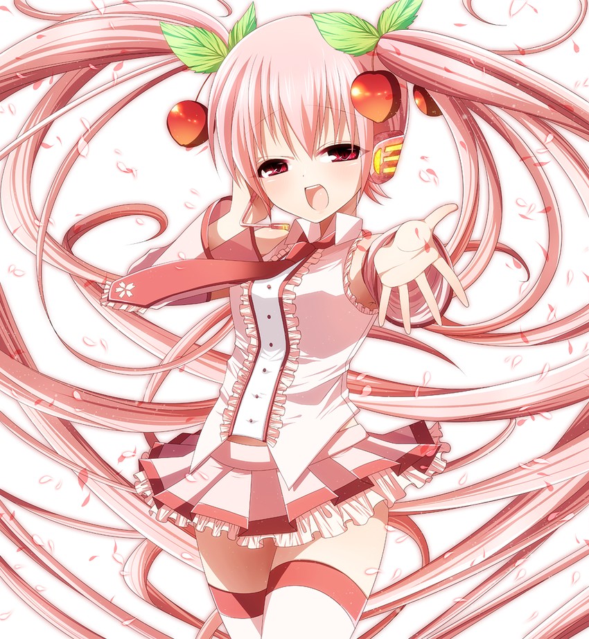 hatsune miku and sakura miku (vocaloid) drawn by osusi_kotobuki