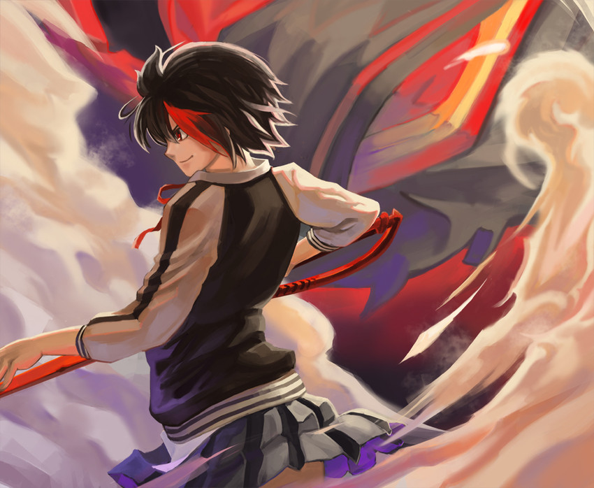 matoi ryuuko and senketsu (kill la kill) drawn by hei_niao