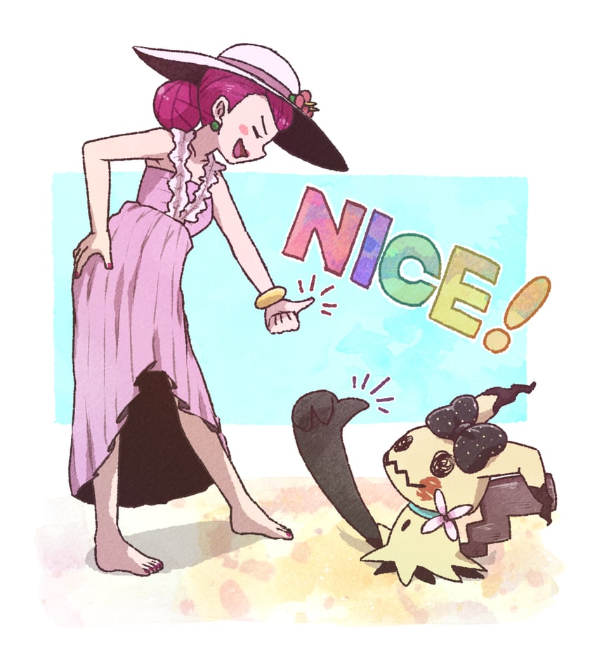 mimikyu and jessie (pokemon and 1 more) drawn by kotobukkii_(yt_lvlv)
