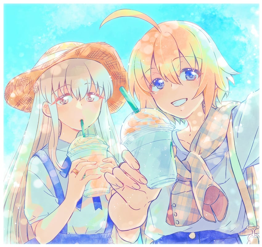 egawa kusumi and amano soraha (assault lily) drawn by sorato_(astllatte)