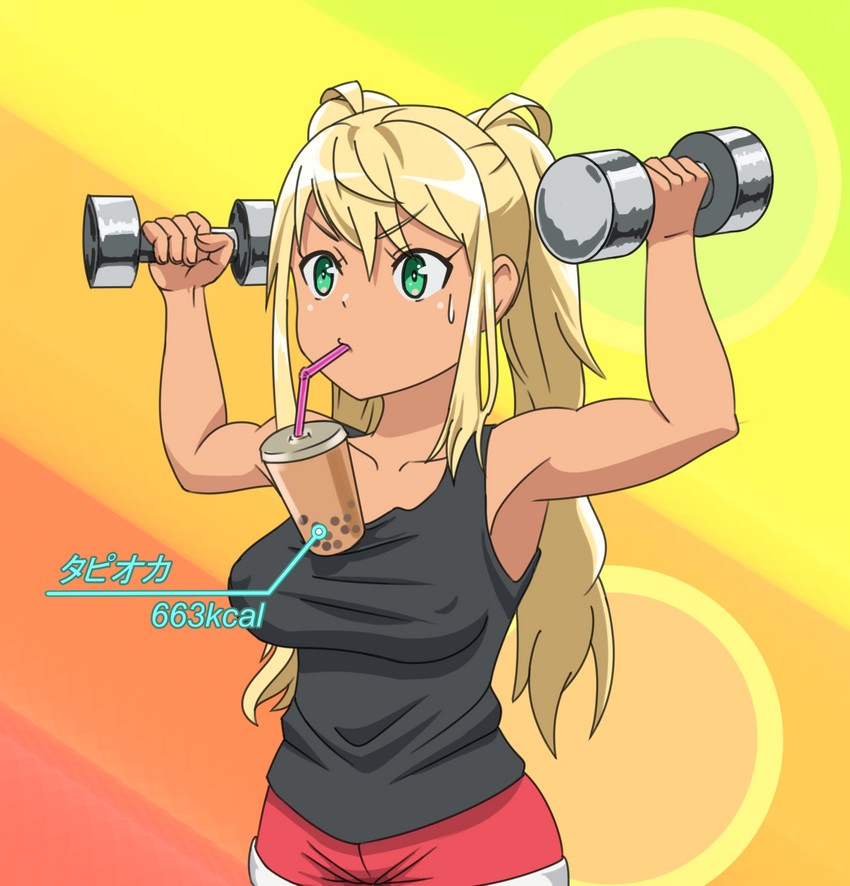 sakura hibiki (dumbbell nan kilo moteru?) drawn by type_x