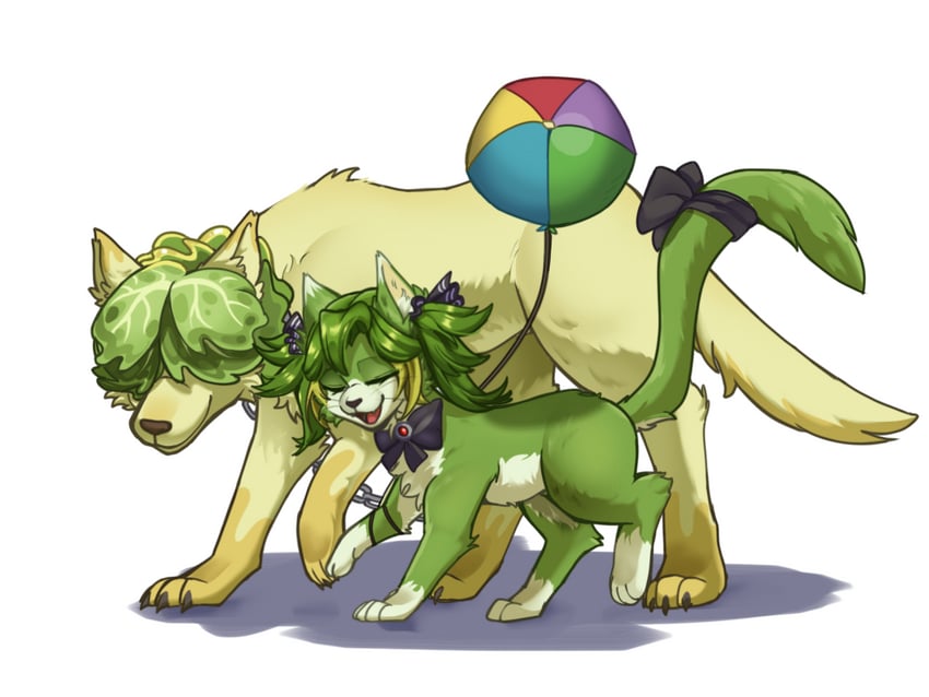 headbutter lettuce and boom balloon flower (plants vs. zombies and 1 more) drawn by veghia