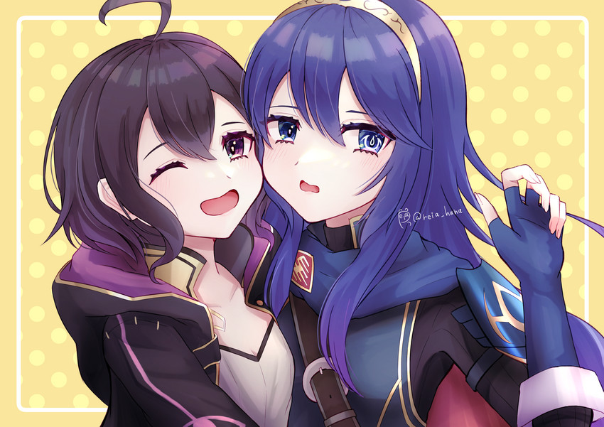 lucina and female morgan (fire emblem and 1 more) drawn by reia_hana