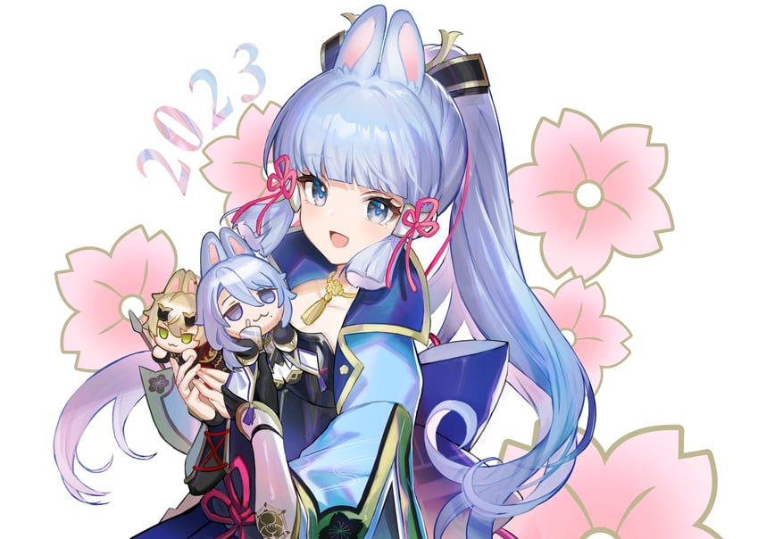 kamisato ayaka, kamisato ayato, and thoma (genshin impact) drawn by hayama_eishi