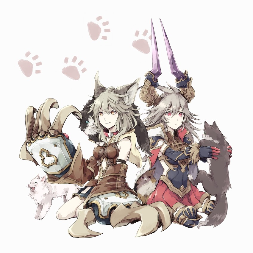 sen and threo (granblue fantasy) drawn by asuna_(doruru-mon)
