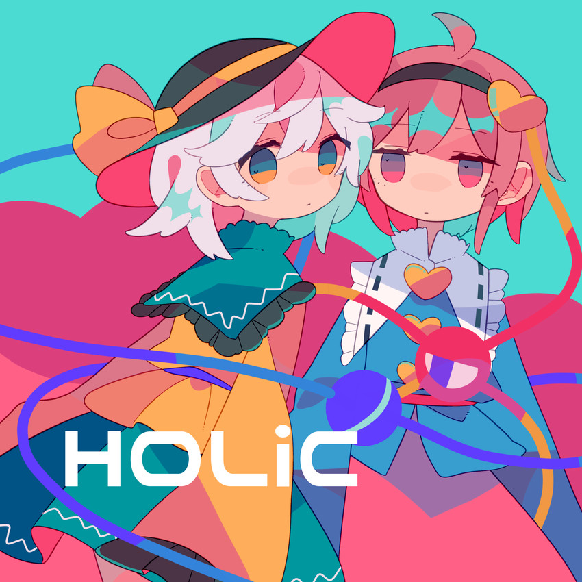 komeiji koishi and komeiji satori (touhou) drawn by daizu_(melon-lemon)