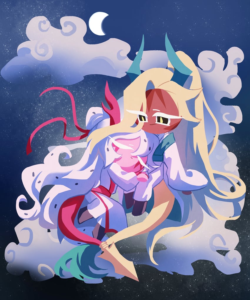 pitaya dragon cookie and ananas dragon cookie (cookie run and 1 more) drawn by geruideyundongxie