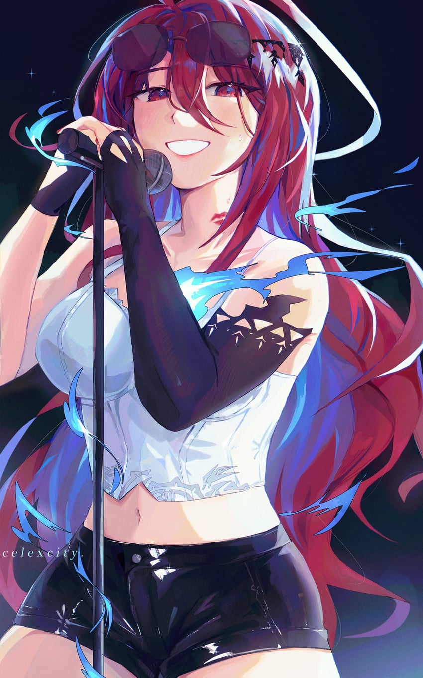 elizabeth rose bloodflame (hololive and 1 more) drawn by celexcity