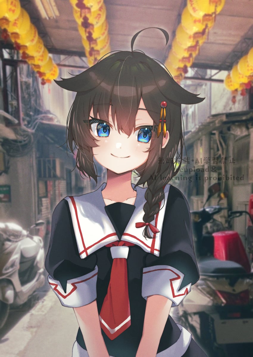 shigure and shigure kai ni (kantai collection) drawn by kazama_gorou
