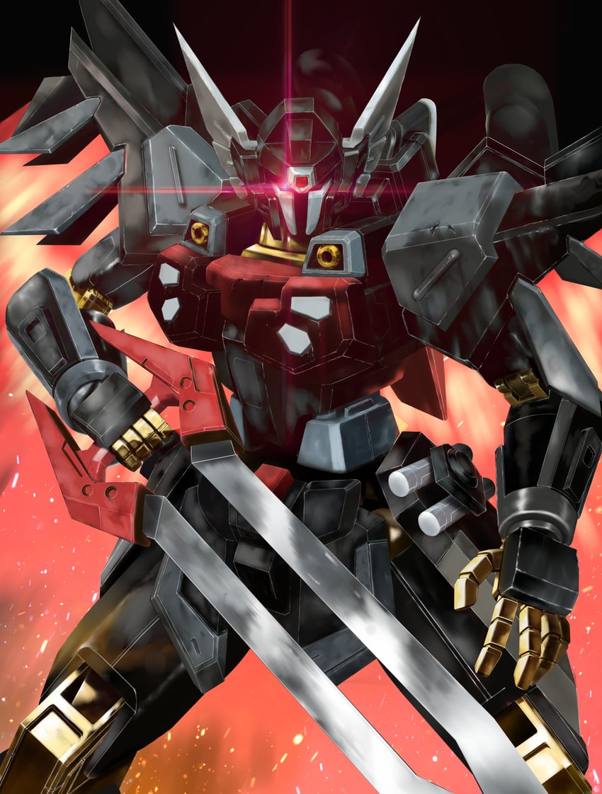 black knight squad shi-ve.a (gundam and 2 more) drawn by nicobear_(user_rpsz5355)
