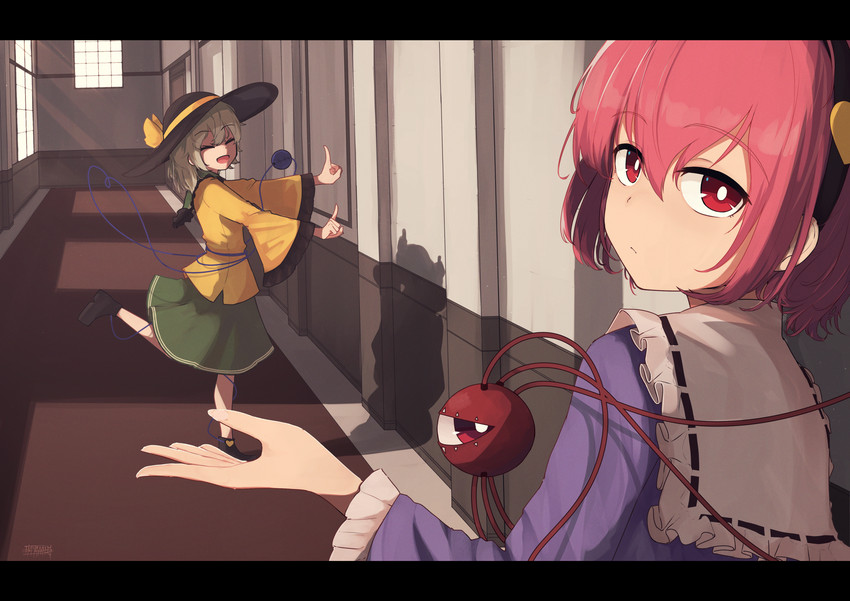 komeiji koishi and komeiji satori (touhou) drawn by senzaicha_kasukadoki