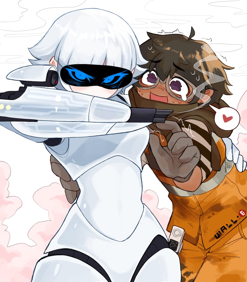 wall-e and eve (wall-e) drawn by despair_sauce