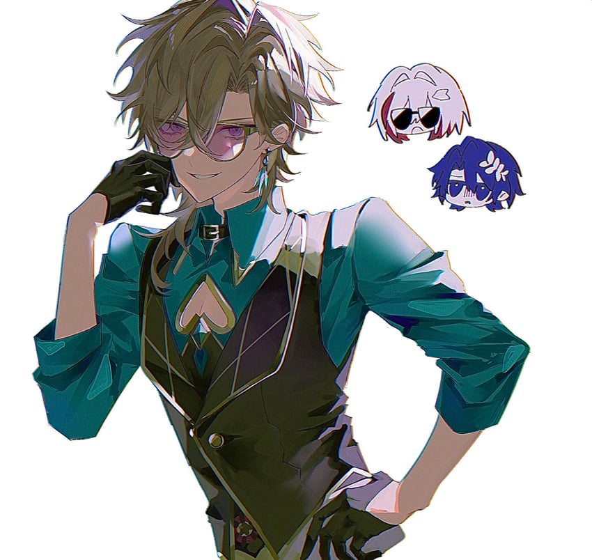 aventurine, dr. ratio, and topaz (honkai and 1 more) drawn by aspa_12