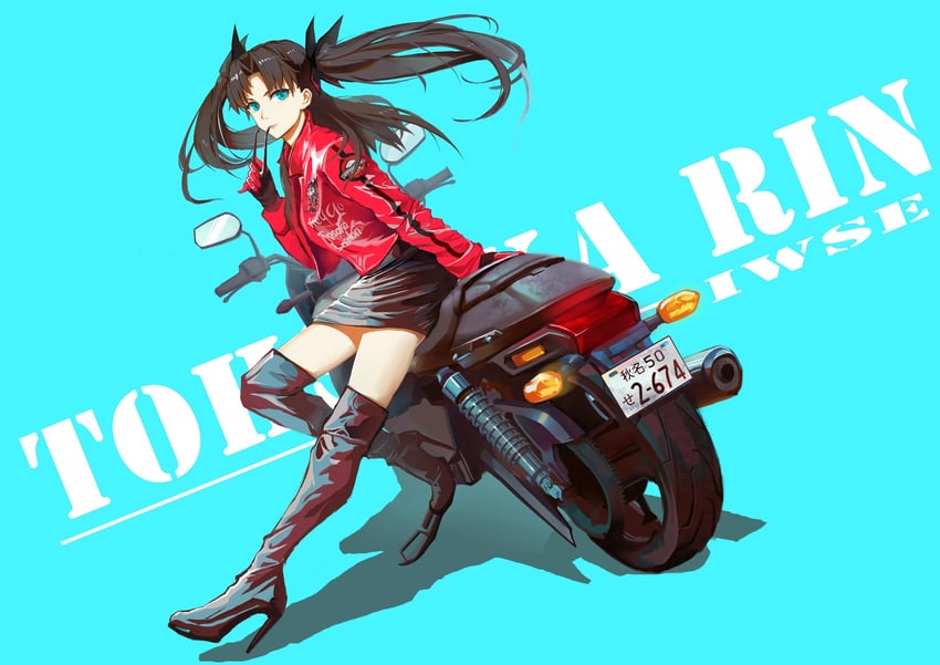 tohsaka rin (fate and 1 more) drawn by iwse_zhang