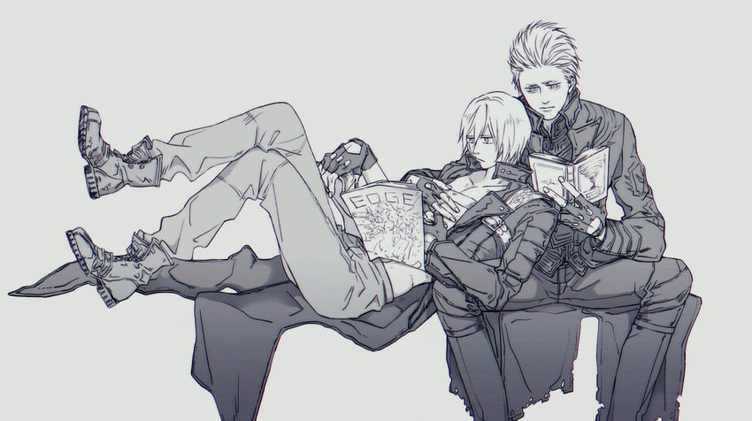 dante and vergil (devil may cry and 1 more) drawn by kei_2hellraiser