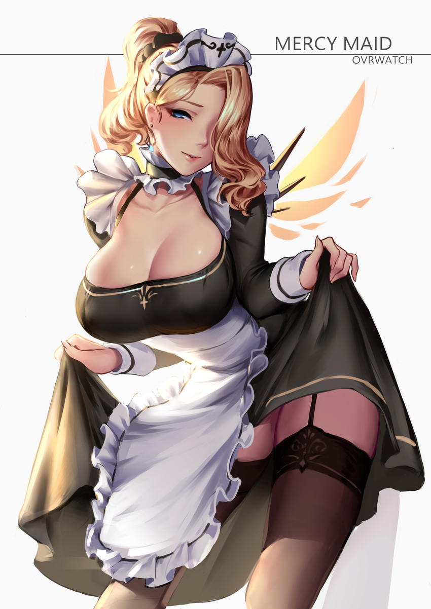 mercy (overwatch and 1 more) drawn by cian_yo