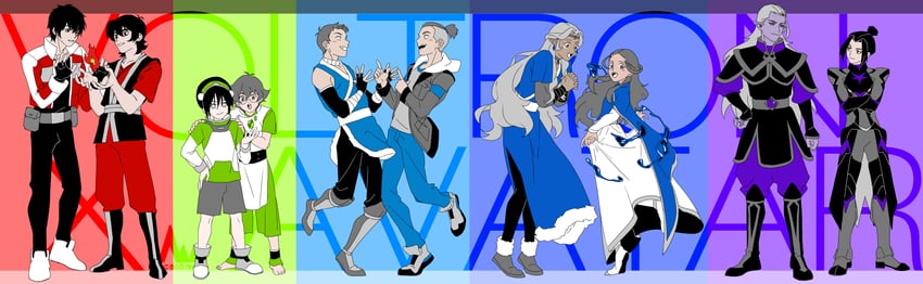toph beifong, azula, katara, zuko, keith, and 5 more (avatar legends and 3 more) drawn by morikiri