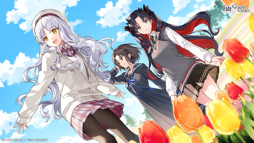 ishtar, ryougi shiki, caren hortensia, and space ishtar (fate and 1 more) drawn by nardack