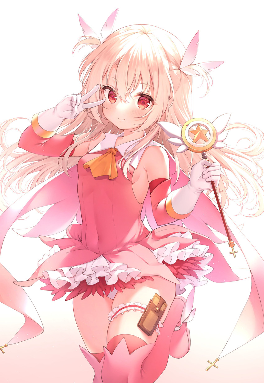 illyasviel von einzbern, prisma illya, and magical ruby (fate and 1 more) drawn by xue_lu