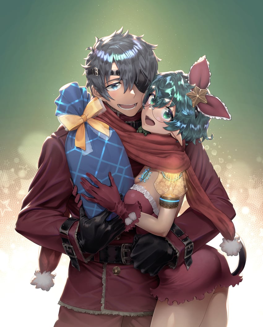 pandoria and zeke von genbu (xenoblade chronicles and 1 more) drawn by natto_soup