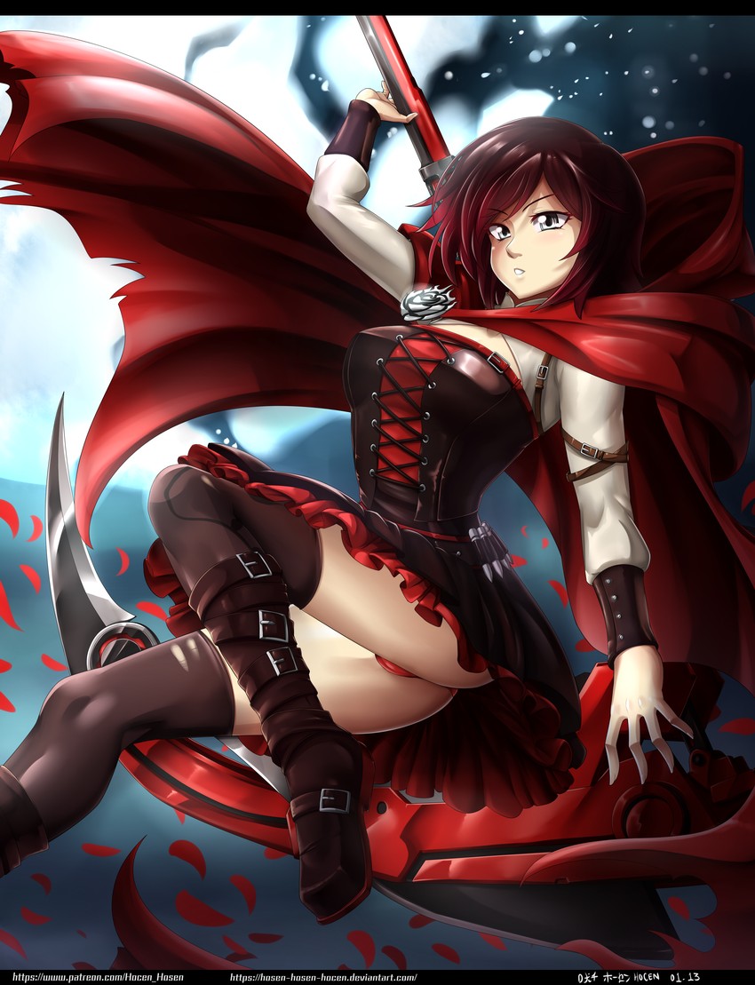 ruby rose (rwby) drawn by vilde_loh_hocen