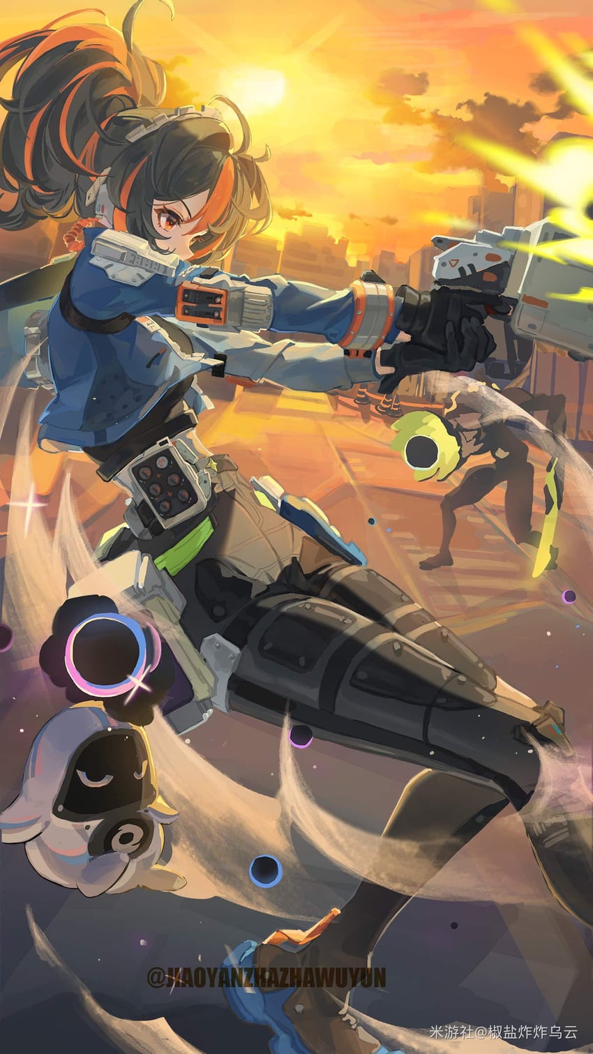 zhu yuan and resonaboo (zenless zone zero) drawn by lizpopo