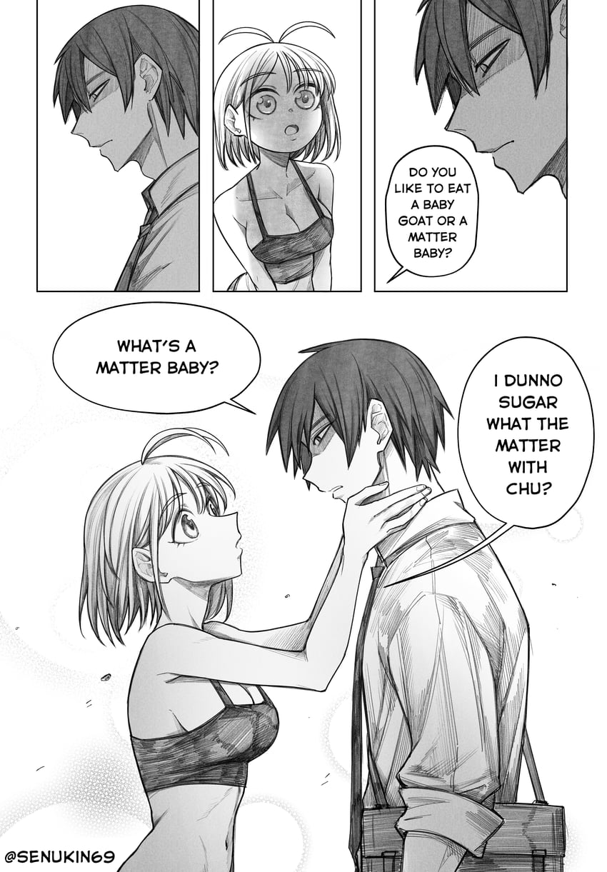 luvvy gronk and john dinne (brainrot girlfriend) drawn by senukin