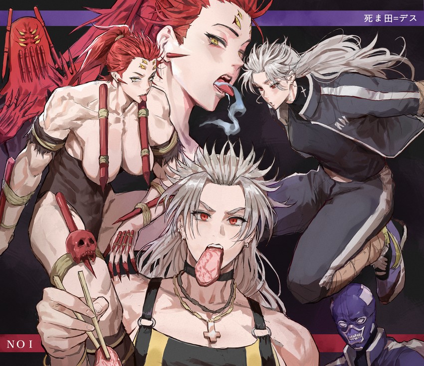 noi and shimada death (dorohedoro and 1 more) drawn by park_ongjol