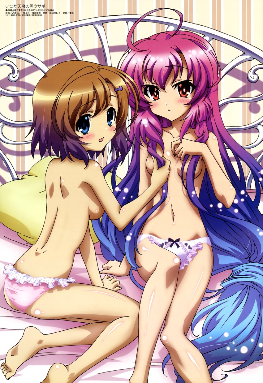 saito himea and shigure haruka (megami magazine and 1 more) drawn by yahiro_yuuko