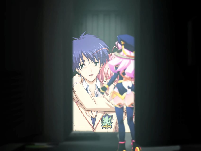 sakihata rimi, nishijou takumi, and seira orgel (chaos;head) drawn by matsuo_yukihiro