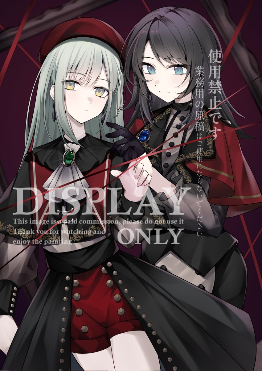 wakaba mutsumi, yahata umiri, mortis, and timoris (bang dream! and 1 more)