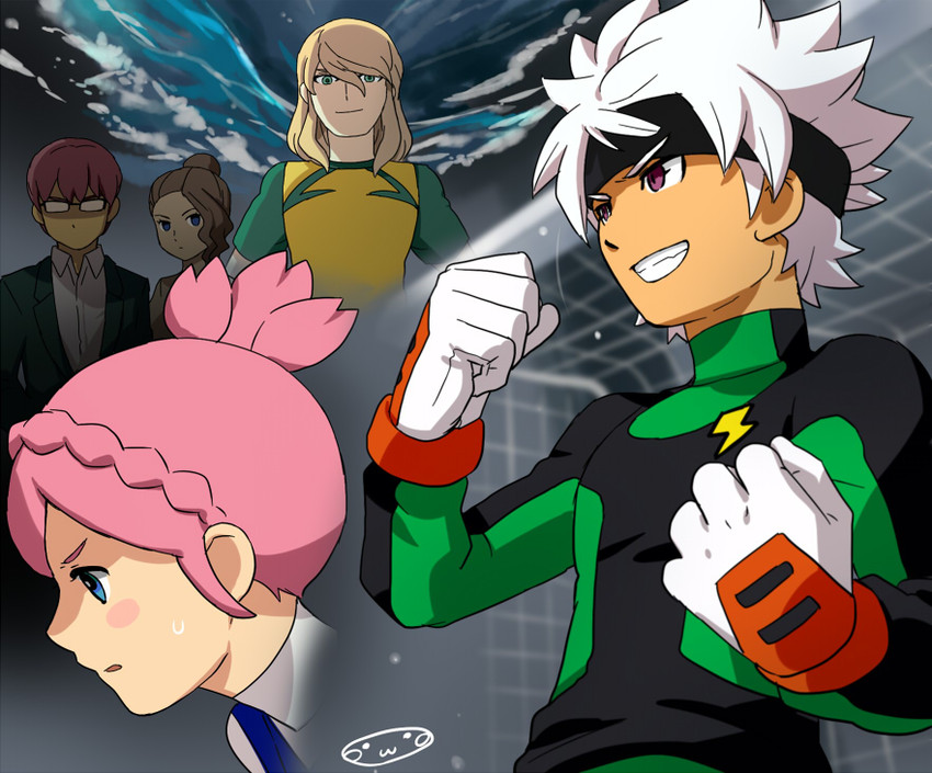 ibuki munemasa, nozaki sakura, and cole laruze (inazuma eleven and 2 more) drawn by mizuhara_aki
