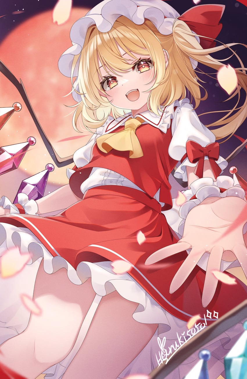 flandre scarlet (touhou) drawn by haruki_(colorful_macaron)