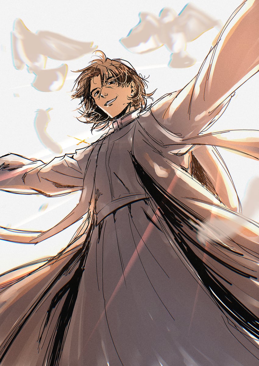 kotomine kirei (fate and 1 more) drawn by fukou