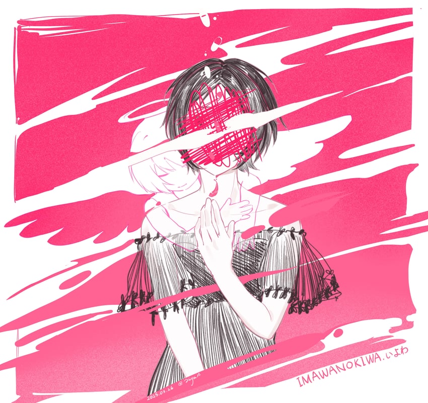 imawa-san (iyowa girls and 1 more) drawn by jiyuuu_(liye8049)