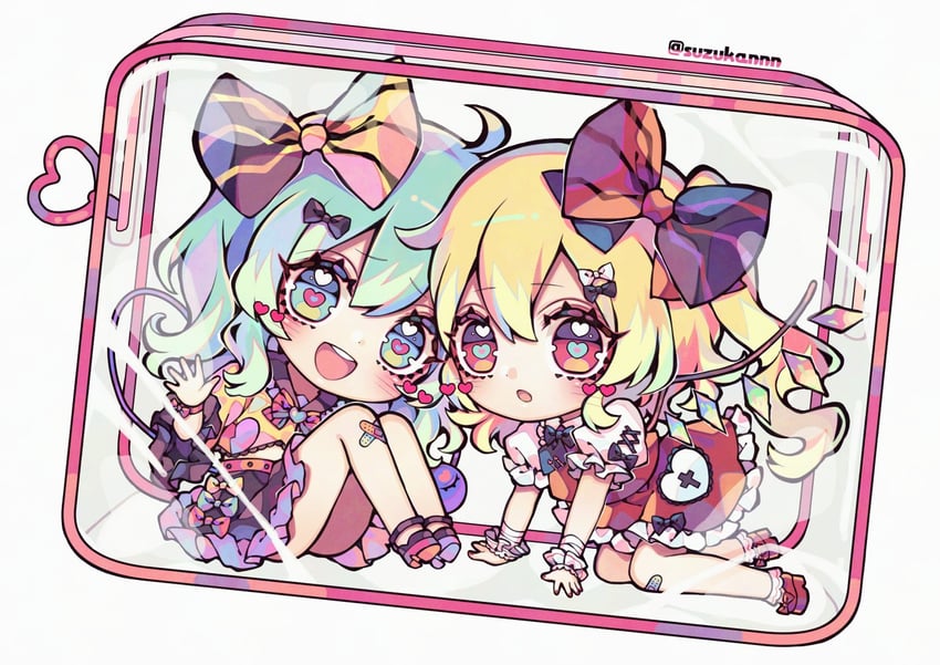 flandre scarlet and komeiji koishi (touhou) drawn by kyouda_suzuka