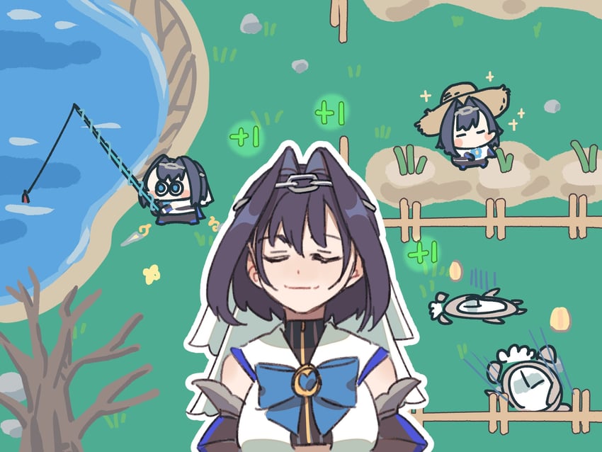 ouro kronii and kronie (hololive and 2 more) drawn by anco_(platanity)