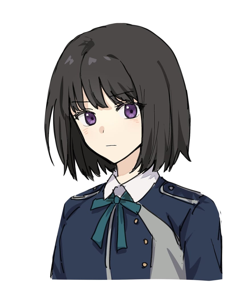 inoue takina (lycoris recoil) drawn by kumtlekumtle