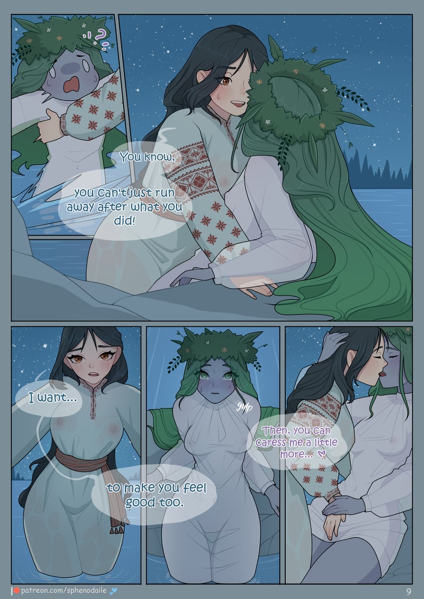 mavka, olesya, and lilea (original and 1 more) drawn by sphenodaile
