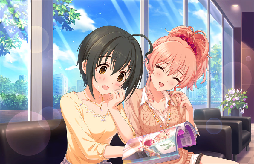 jougasaki mika and kohinata miho (idolmaster and 2 more)
