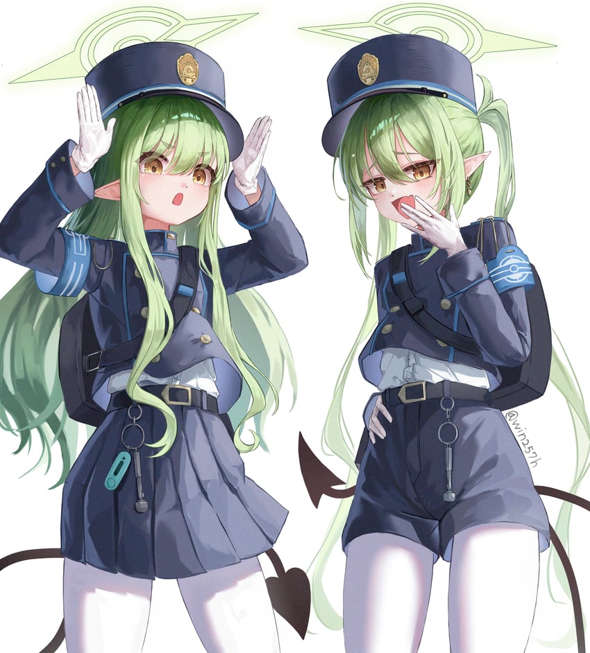 hikari and nozomi (blue archive) drawn by lazy_jeyuk_bokkeum